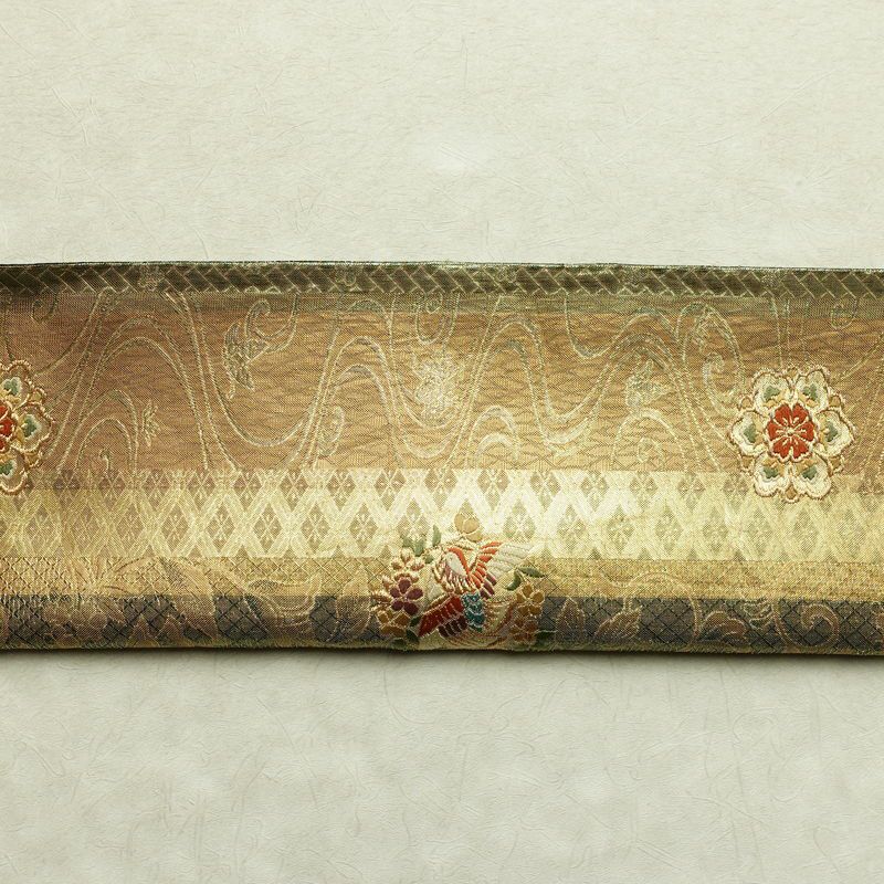 袋帯 六通柄 フォーマル用 正絹 幾何学柄・抽象柄 箔 金糸 帯 多色使い_画像15