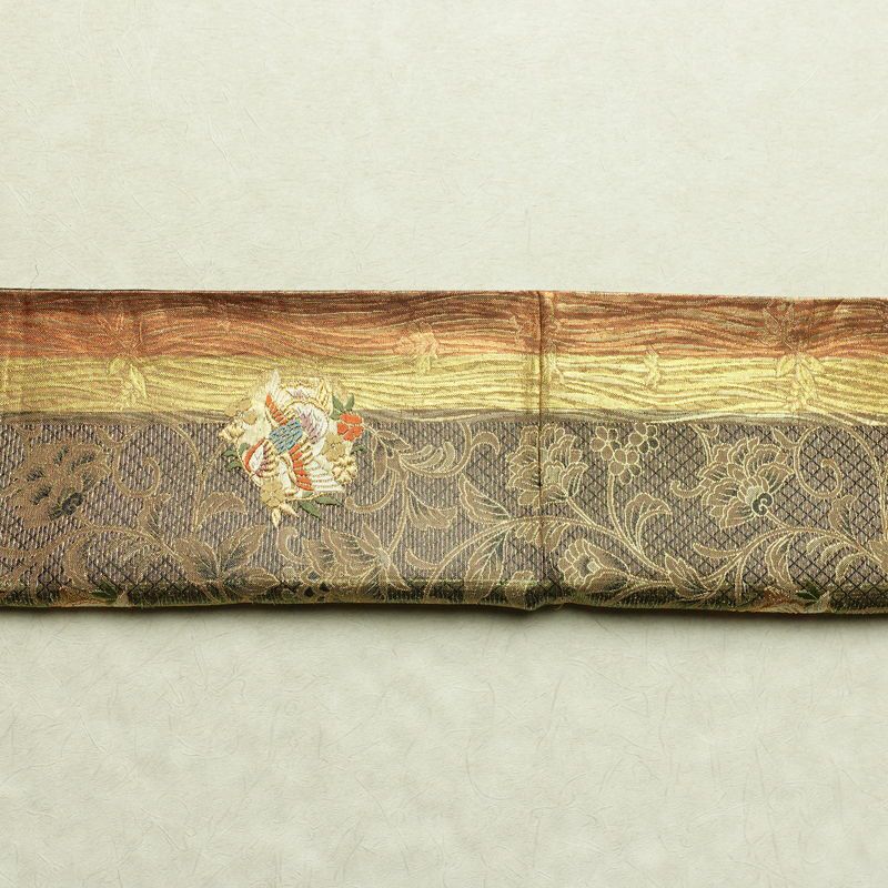 袋帯 六通柄 フォーマル用 正絹 幾何学柄・抽象柄 箔 金糸 帯 多色使い_画像16
