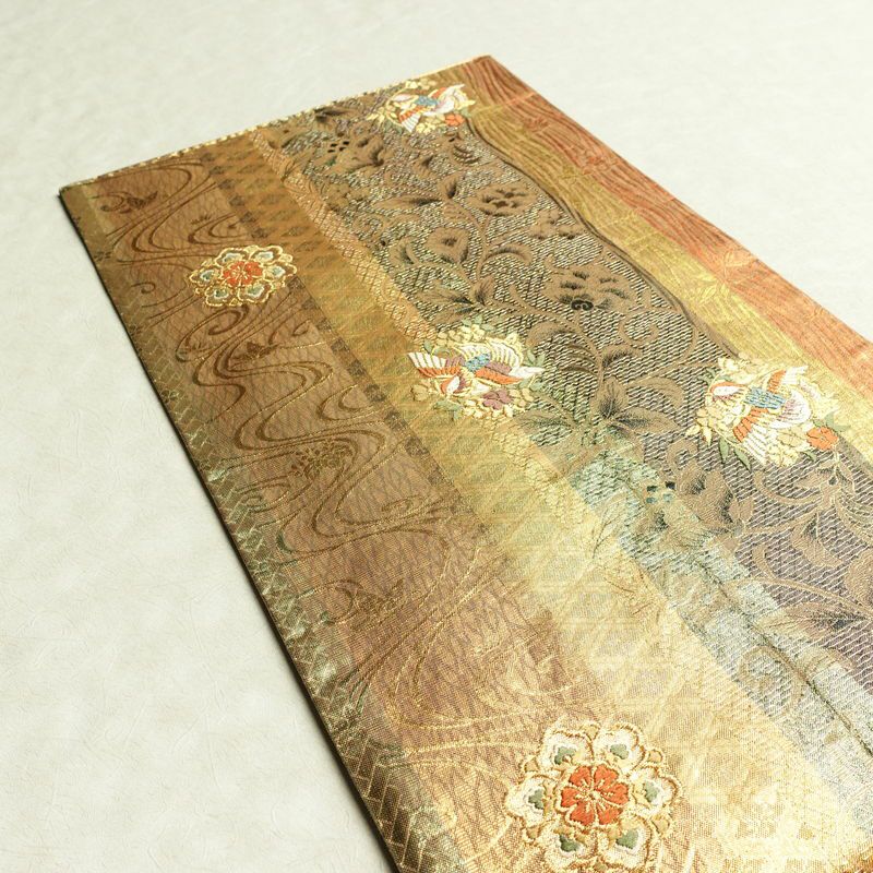 袋帯 六通柄 フォーマル用 正絹 幾何学柄・抽象柄 箔 金糸 帯 多色使い_画像19