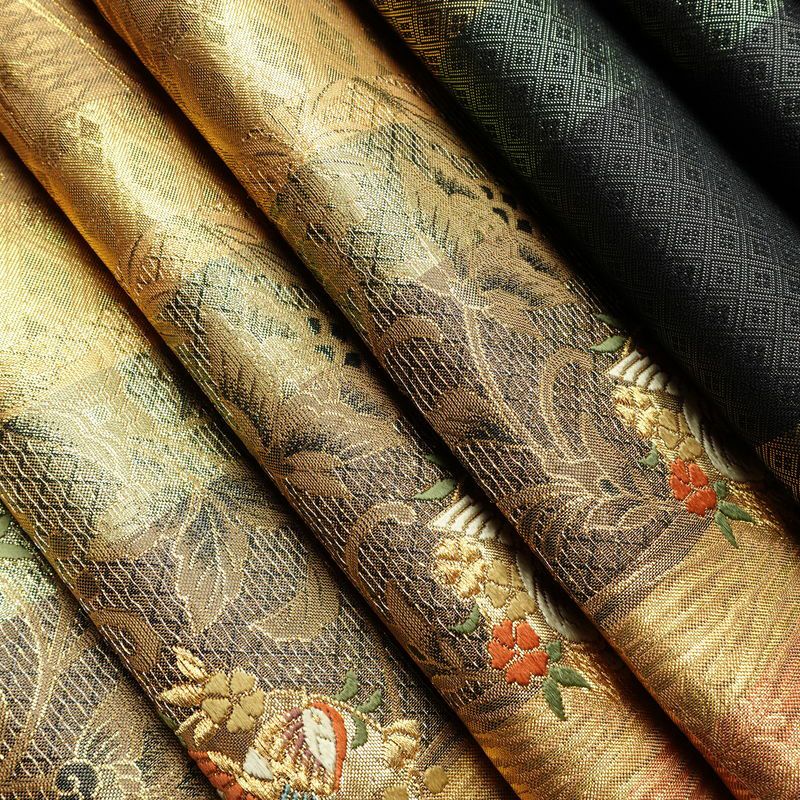 袋帯 六通柄 フォーマル用 正絹 幾何学柄・抽象柄 箔 金糸 帯 多色使い_画像21