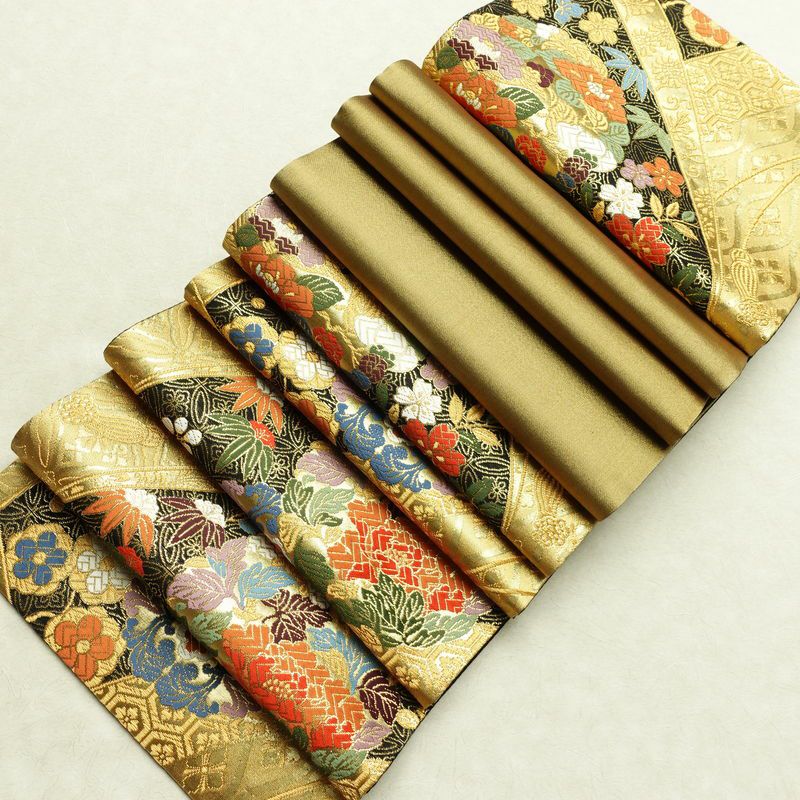 袋帯 六通柄 良品 フォーマル用 正絹 古典柄 箔 金糸 帯 金・銀_画像18