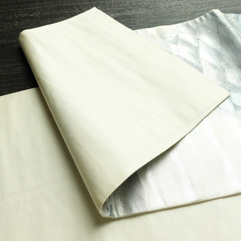 袋帯 祇園新橋辺 名勝百景 六通柄 フォーマル用 正絹 風景柄 箔 帯 白_画像8