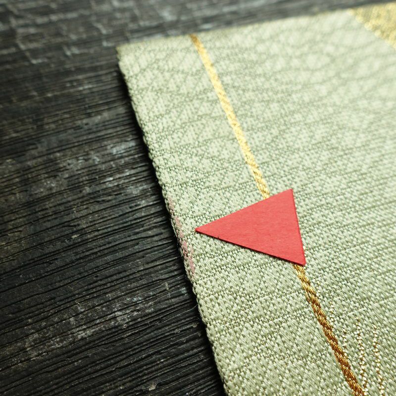 袋帯 六通柄 フォーマル用 正絹 幾何学柄・抽象柄 箔 金糸 帯 緑・うぐいす色_画像19