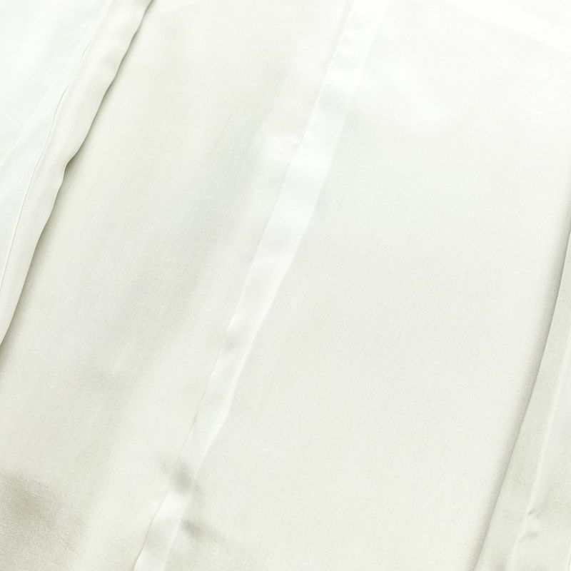 訪問着 美品 綸子 正絹 風景柄 袷仕立て 身丈156cm 裄丈64cm 箔 金彩 フォーマル 着物 ベージュ_画像19