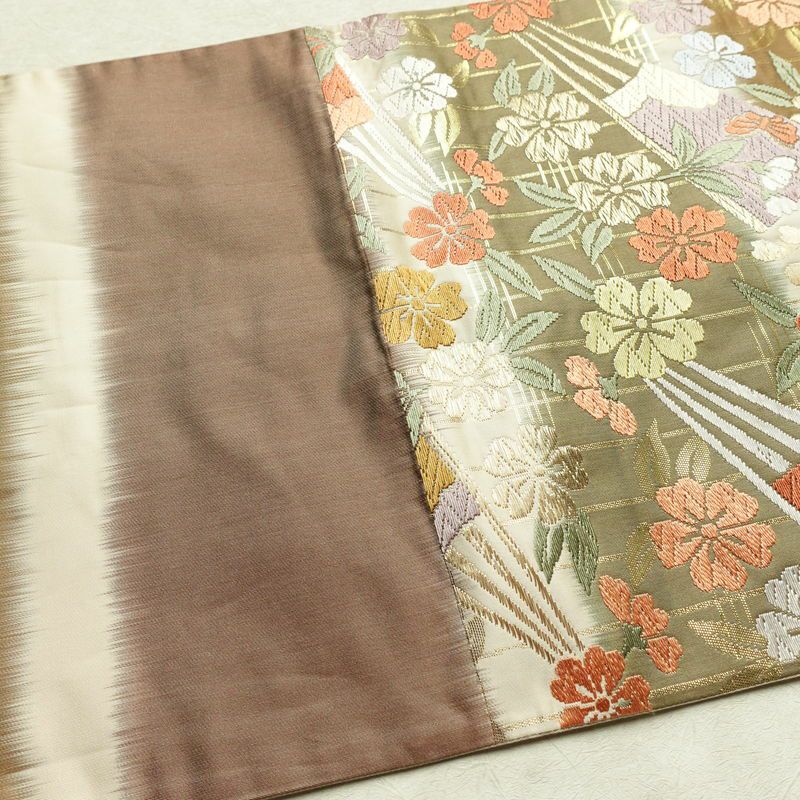 袋帯 六通柄 フォーマル用 正絹 古典柄 箔 金糸 帯 多色使い_画像16