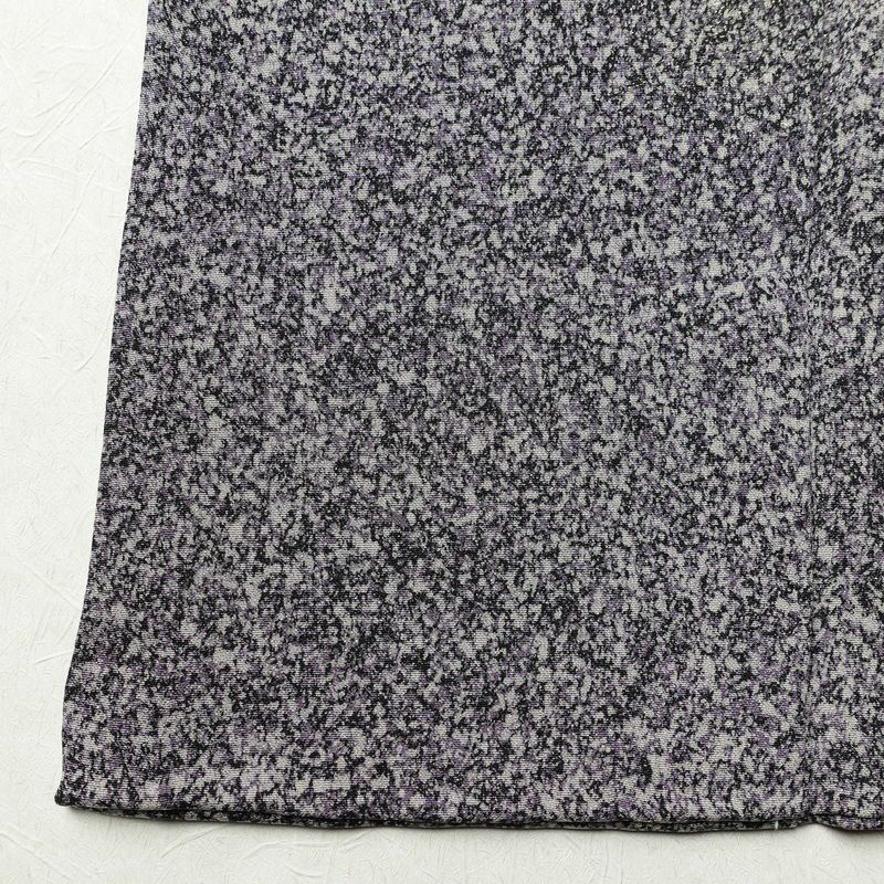 付け下げ 良品 正絹 人物・動物柄 袷仕立て 身丈155.5cm 裄丈63cm 箔 共八掛 金彩 金通し フォーマル 着物 紫・藤色_画像13