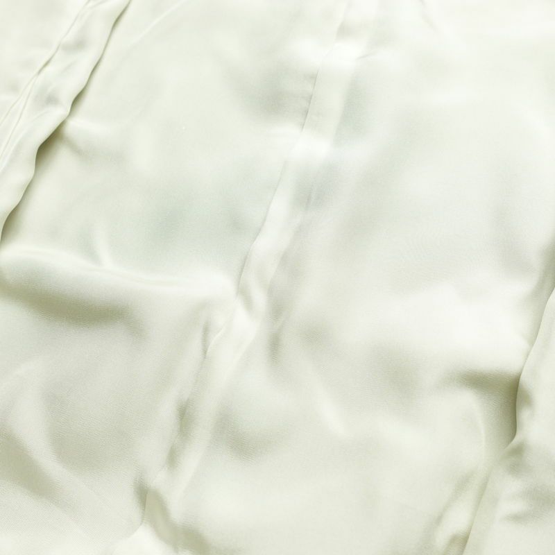 訪問着 良品 縮緬 正絹 花柄 袷仕立て 身丈161.5cm 裄丈63cm 箔 フォーマル 着物 クリーム_画像19