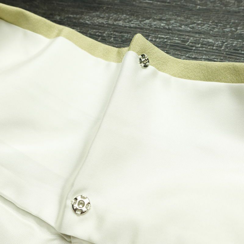 訪問着 良品 縮緬 正絹 花柄 袷仕立て 身丈161.5cm 裄丈63cm 箔 フォーマル 着物 クリーム_画像20