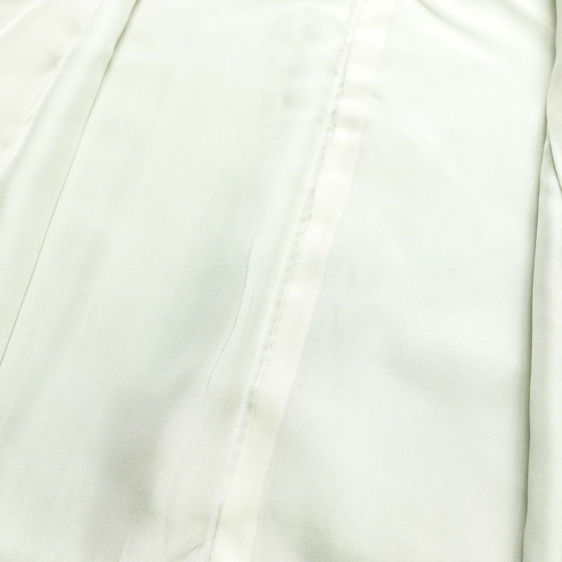 訪問着 縮緬 正絹 花柄 袷仕立て 身丈159cm 裄丈68cm フォーマル 着物 緑・うぐいす色_画像19