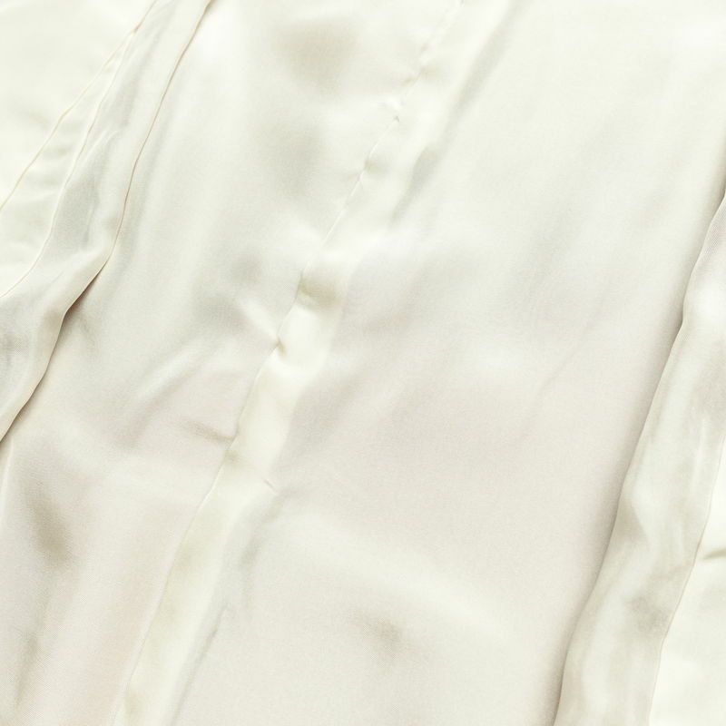 訪問着 縮緬 正絹 花柄 袷仕立て 身丈160.5cm 裄丈67cm 箔 フォーマル 着物 茶_画像17