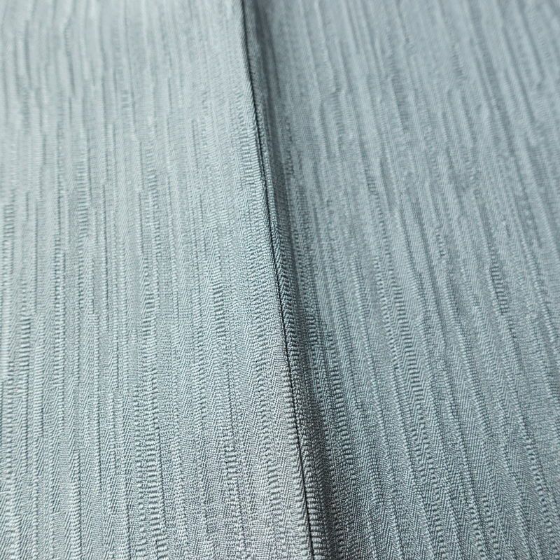 付け下げ 良品 一つ紋付き 正絹 花柄 袷仕立て 身丈155cm 裄丈63.5cm 箔 金彩 フォーマル 着物 青・紺_画像11