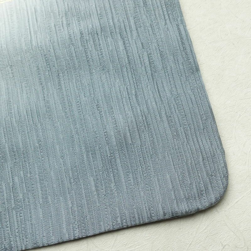 付け下げ 良品 一つ紋付き 正絹 花柄 袷仕立て 身丈155cm 裄丈63.5cm 箔 金彩 フォーマル 着物 青・紺_画像17