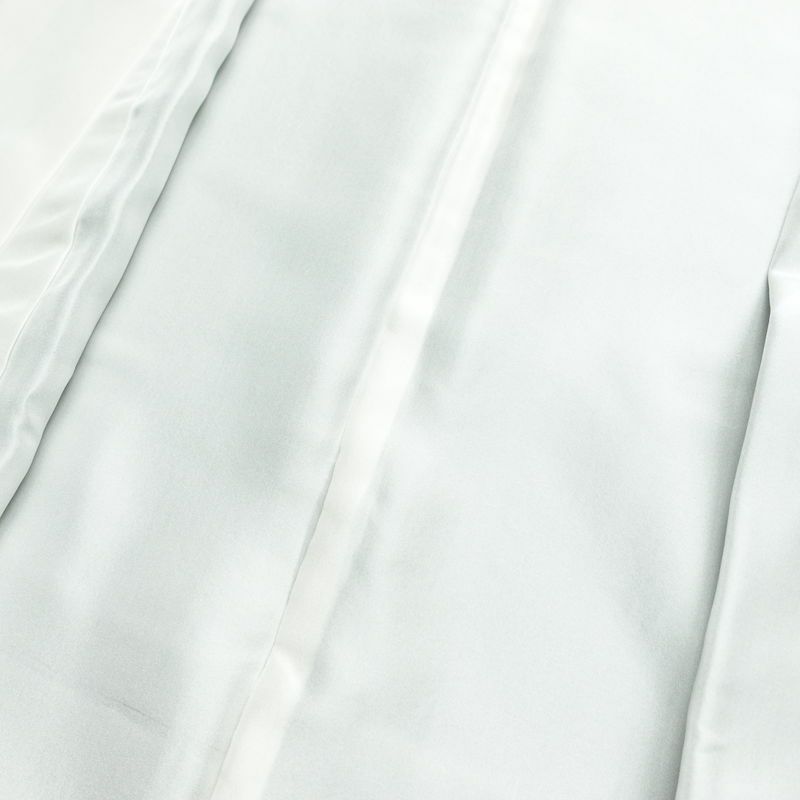 付け下げ 良品 一つ紋付き 正絹 花柄 袷仕立て 身丈155cm 裄丈63.5cm 箔 金彩 フォーマル 着物 青・紺_画像19