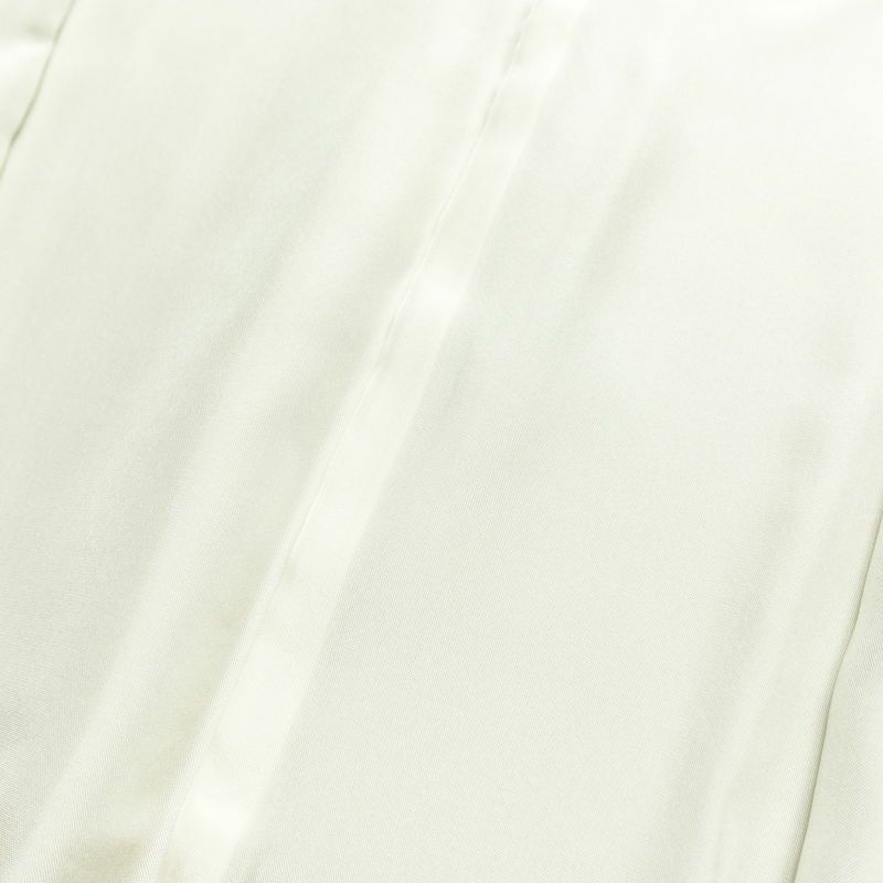 訪問着 良品 しつけ糸付き 金駒刺繍 正絹 花柄 袷仕立て 身丈159.5cm 裄丈65.5cm 箔 金彩 フォーマル 着物 緑・うぐいす色_画像19