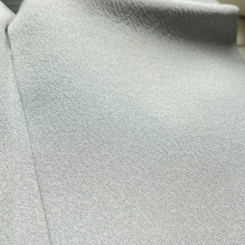 訪問着 縮緬 正絹 花柄 袷仕立て 身丈154cm 裄丈68cm フォーマル 着物 青・紺_画像18