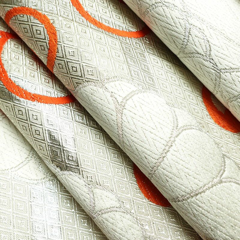 袋帯 六通柄 良品 フォーマル用 正絹 古典柄 箔 帯 菊 金・銀_画像19