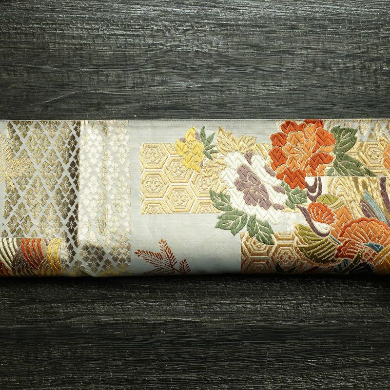 袋帯 六通柄 フォーマル用 正絹 古典柄 箔 金糸 帯 金・銀_画像18