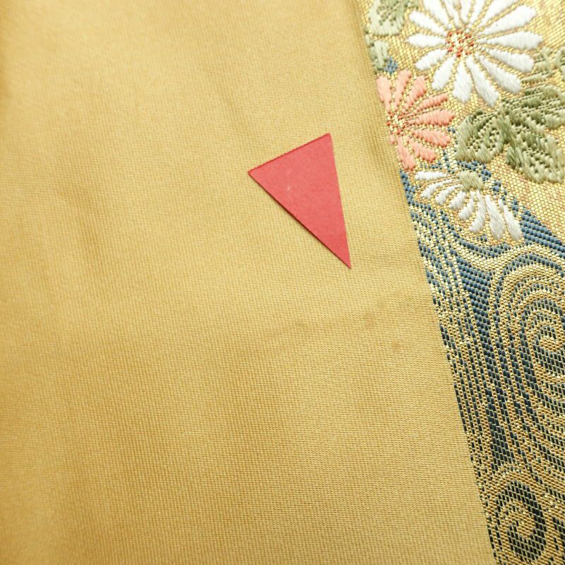 袋帯 本金箔 琳派春秋文 六通柄 良品 フォーマル用 正絹 古典柄 箔 金糸 帯 金・銀_画像17