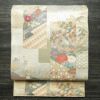 袋帯 六通柄 フォーマル用 正絹 古典柄 箔 金糸 銀糸 帯 多色使い_画像1