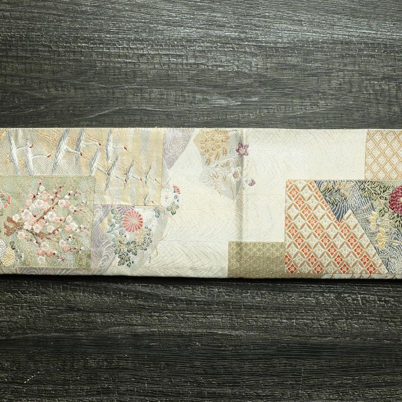 袋帯 六通柄 フォーマル用 正絹 古典柄 箔 金糸 銀糸 帯 多色使い_画像14