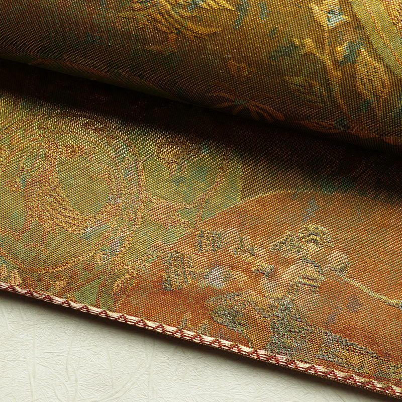 袋帯 六通柄 フォーマル用 正絹 幾何学柄・抽象柄 箔 帯 金・銀_画像8
