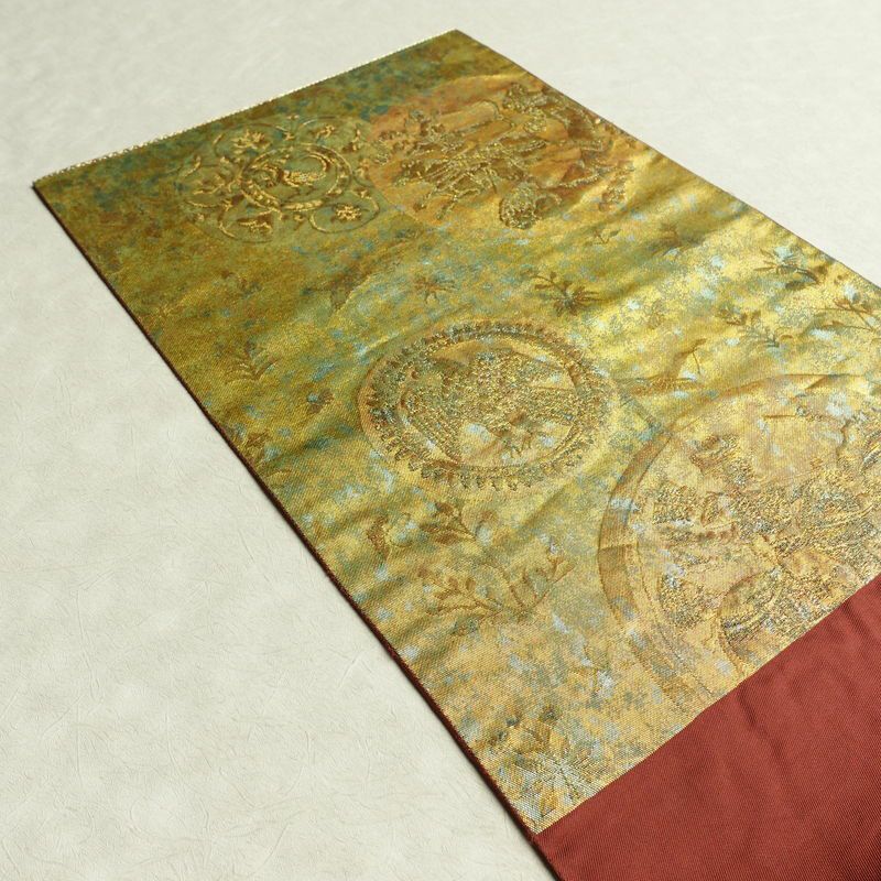袋帯 六通柄 フォーマル用 正絹 幾何学柄・抽象柄 箔 帯 金・銀_画像18