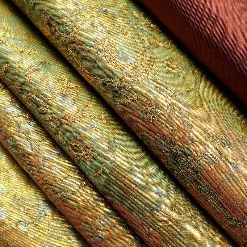 袋帯 六通柄 フォーマル用 正絹 幾何学柄・抽象柄 箔 帯 金・銀_画像20