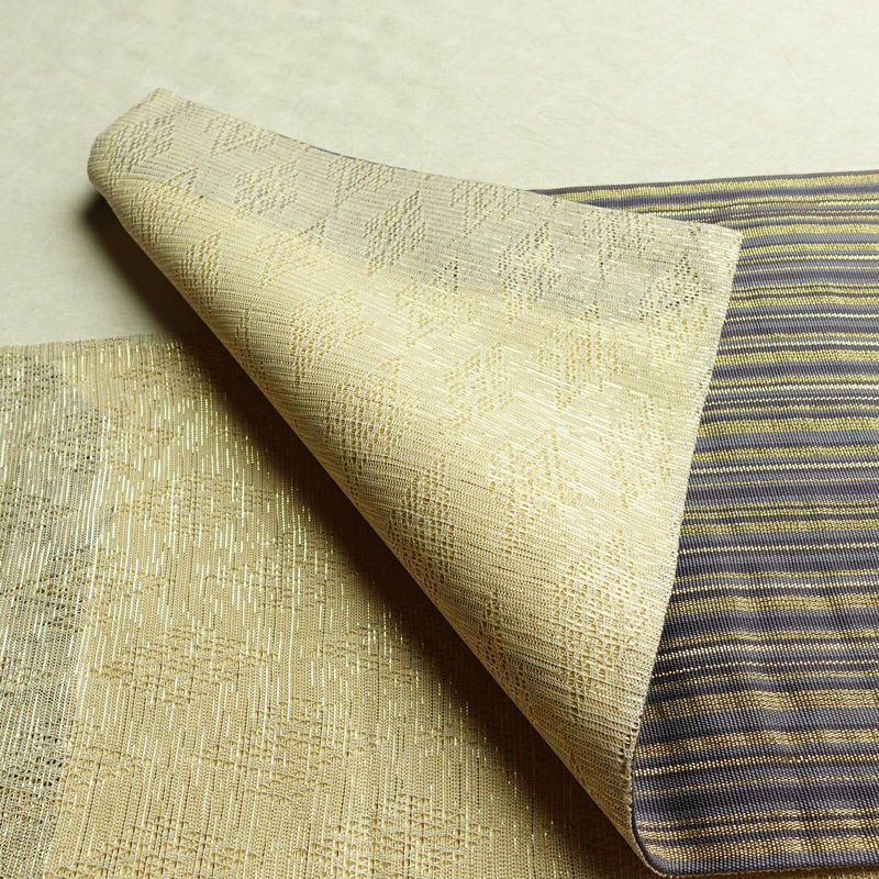 袋帯 特選工芸組み織袋帯 ひなや 太鼓柄 良品 フォーマル用 正絹 縞柄・線柄 金糸 帯 紫・藤色_画像8