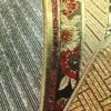 袋帯 線調花舞錦 六通柄 振袖用 正絹 古典柄 箔 金糸 銀糸 帯 黒_画像6