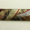 袋帯 線調花舞錦 六通柄 振袖用 正絹 古典柄 箔 金糸 銀糸 帯 黒_画像14