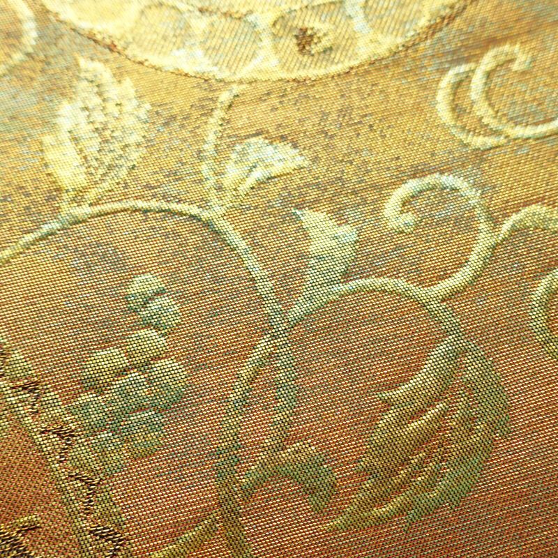 袋帯 六通柄 フォーマル用 正絹 幾何学柄・抽象柄 箔 帯 金・銀_画像5