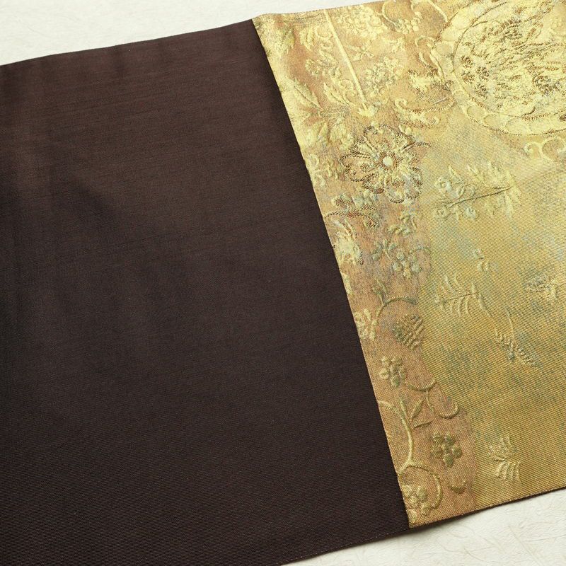 袋帯 六通柄 フォーマル用 正絹 幾何学柄・抽象柄 箔 帯 金・銀_画像17