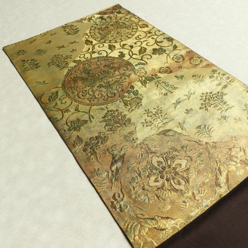 袋帯 六通柄 フォーマル用 正絹 幾何学柄・抽象柄 箔 帯 金・銀_画像19
