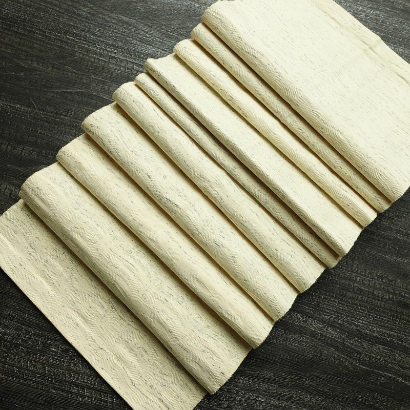 名古屋帯 全通柄 正絹 その他の柄 通し仕立て 帯 クリーム_画像19