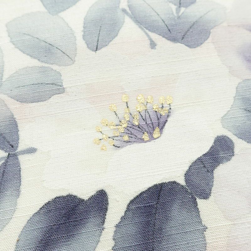 名古屋帯 太鼓柄 良品 手描き 佳志 落款入り 正絹 花柄 名古屋仕立て 箔 帯 ピンク_画像6