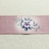 名古屋帯 太鼓柄 良品 手描き 佳志 落款入り 正絹 花柄 名古屋仕立て 箔 帯 ピンク_画像15