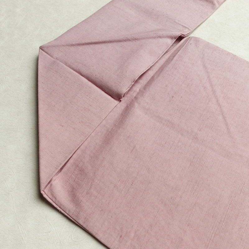 名古屋帯 太鼓柄 良品 手描き 佳志 落款入り 正絹 花柄 名古屋仕立て 箔 帯 ピンク_画像19