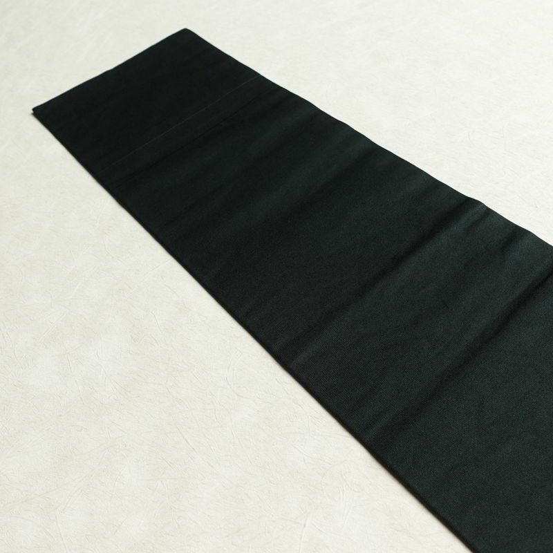 名古屋帯 太鼓柄 正絹 木の葉・植物柄 名古屋仕立て 帯 緑・うぐいす色_画像15