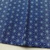 盛夏 小紋 絽 良品 夏用 ポリエステル 麻の葉柄 単衣仕立て 身丈155.5cm 裄丈64.5cm 着物 青・紺_画像11