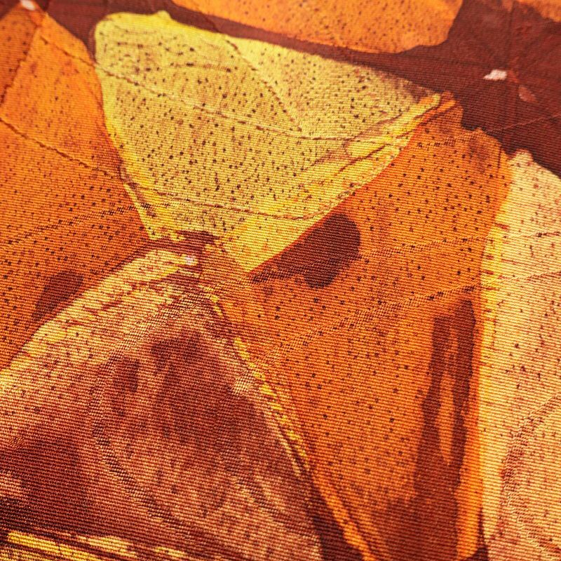 名古屋帯 全通柄 良品 正絹 幾何学柄・抽象柄 名古屋仕立て 帯 橙_画像3