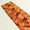 名古屋帯 全通柄 良品 正絹 幾何学柄・抽象柄 名古屋仕立て 帯 橙_画像15