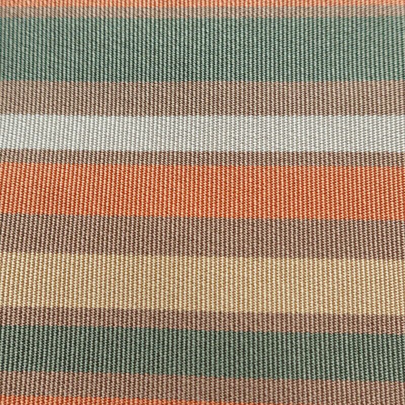 名古屋帯 六通柄 正絹 縞柄・線柄 松葉仕立て 帯 小豆・エンジ_画像5