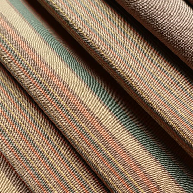 名古屋帯 六通柄 正絹 縞柄・線柄 松葉仕立て 帯 小豆・エンジ_画像19