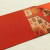 名古屋帯 六通柄 良品 正絹 幾何学柄・抽象柄 名古屋仕立て 帯 橙_画像15
