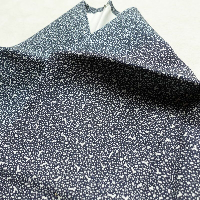 小紋 正絹 その他の柄 袷仕立て 身丈151.5cm 裄丈63cm 着物 青・紺_画像17
