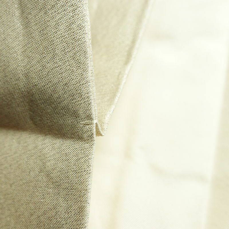 名古屋帯 太鼓柄 良品 正絹 幾何学柄・抽象柄 名古屋仕立て 箔 金糸 なごや帯 帯 白_画像20