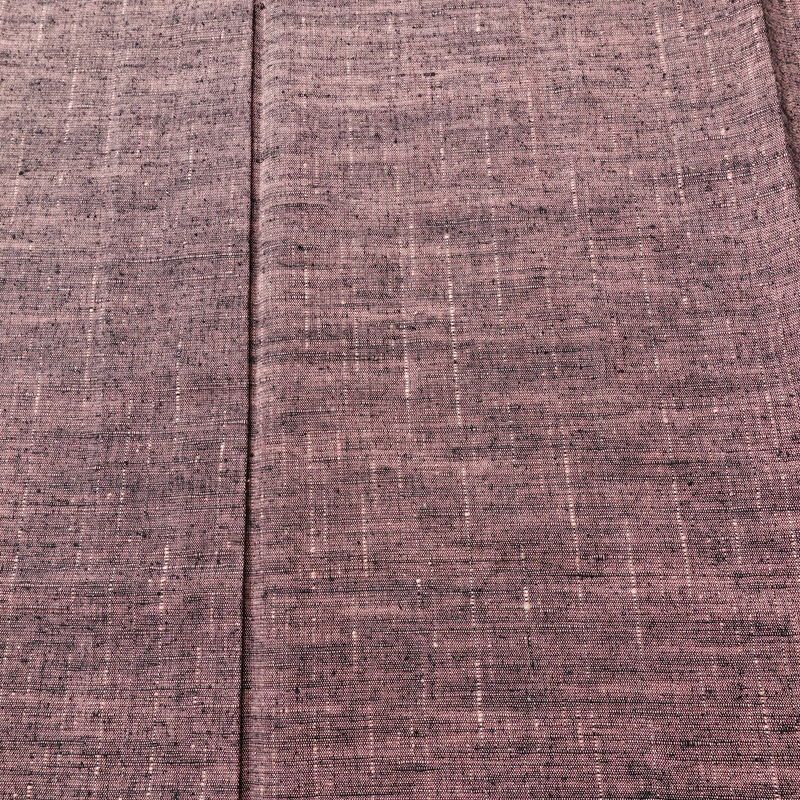 単衣 紬 紬着物 良品 正絹 その他の柄 単衣仕立て 身丈151.5cm 裄丈64cm シンプル 着物 紬地 カジュアル 紫・藤色_画像6