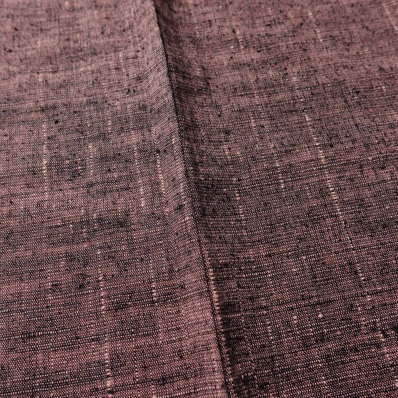 単衣 紬 紬着物 良品 正絹 その他の柄 単衣仕立て 身丈151.5cm 裄丈64cm シンプル 着物 紬地 カジュアル 紫・藤色_画像11