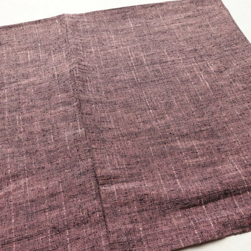 単衣 紬 紬着物 良品 正絹 その他の柄 単衣仕立て 身丈151.5cm 裄丈64cm シンプル 着物 紬地 カジュアル 紫・藤色_画像14