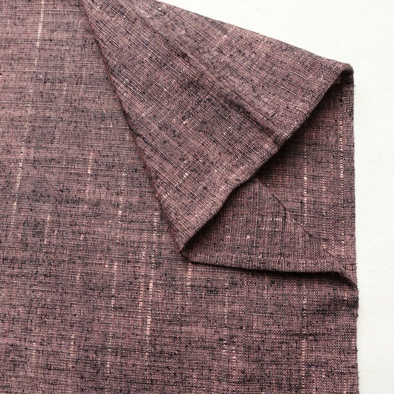 単衣 紬 紬着物 良品 正絹 その他の柄 単衣仕立て 身丈151.5cm 裄丈64cm シンプル 着物 紬地 カジュアル 紫・藤色_画像15